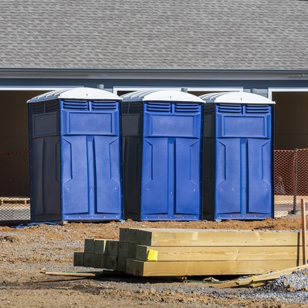 what is the maximum capacity for a single portable restroom in Bowman GA